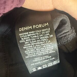 Denim Forum Lola High Rise Skinny Jeans in Black 26